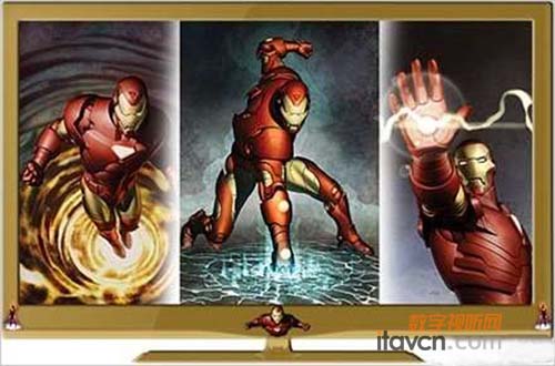 以《超級街頭霸王4》主題的LED背光液晶電視