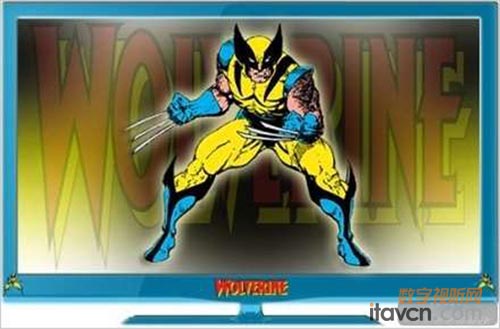 以《超級街頭霸王4》主題的LED背光液晶電視