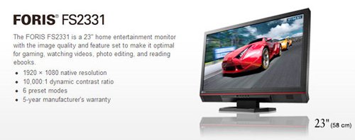 藝卓Foris FS2331顯示器