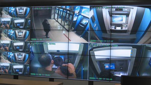 三星超窄縫460UT拼接墻示意圖