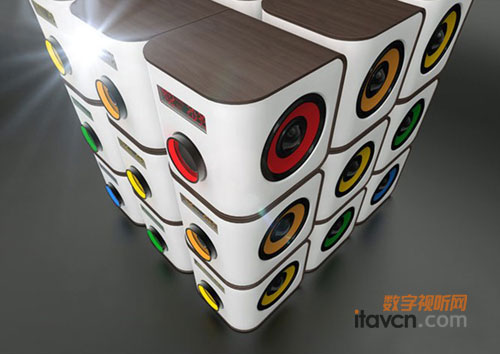 新奇創(chuàng)意 FORMBOTEN推出可疊層幻彩音箱