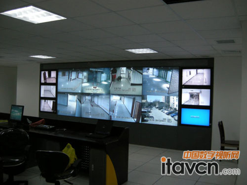 清投視訊液晶拼接應用于北京朝陽區管莊人防指揮中心