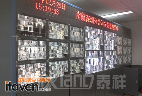 泰祥液晶拼接應(yīng)用于南航深圳分公司