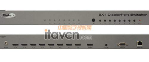 格芬DisplayPort 接口的8切1切換器EXT-DP-841