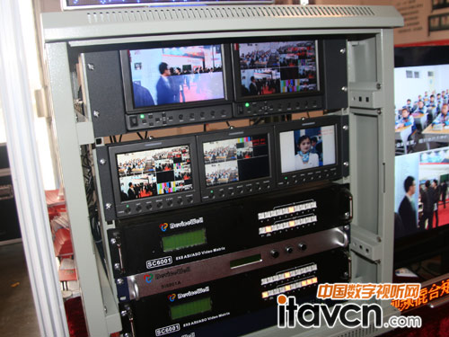 中帝威科技展出高清數字混合矩陣系統