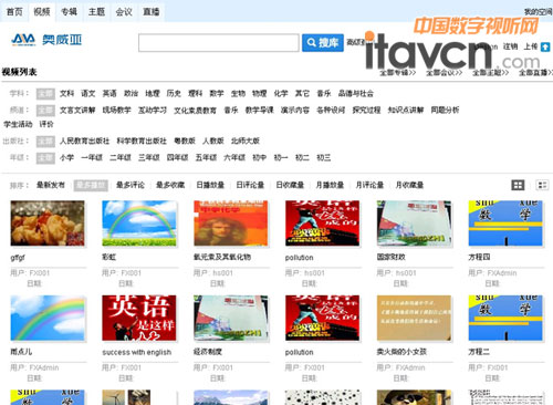 AVA教學視頻資源管理平臺