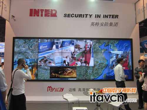 英特安防展示旗下myway高清拼接系統