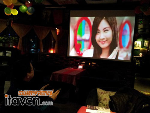 酷樂視X2投影機投放效果