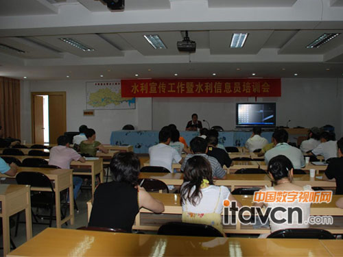 平陽水利局選用視展多媒體信息發布系統