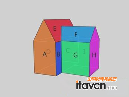 建筑投影原理圖