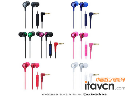 入耳式耳麥ATH-CKL202i——iPod/iPhone/iPad專用適配通話操作