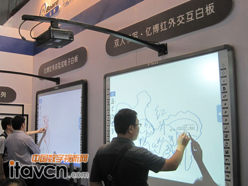 深圳應(yīng)用展:億博展出教學(xué)觸摸產(chǎn)品