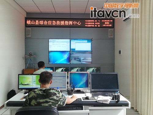 天道攜優派大屏做好峨山縣消防安全守護神