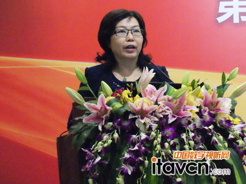 工信部運監局高素梅局長為本次商顯高峰論壇致辭