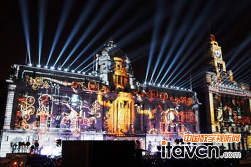 科視以中國最大型的建筑投影迎接新年