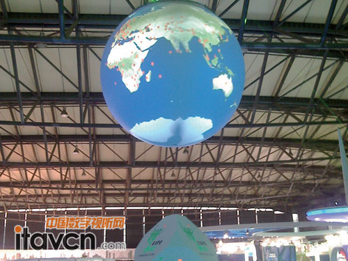 羿飛工程投影球在世博