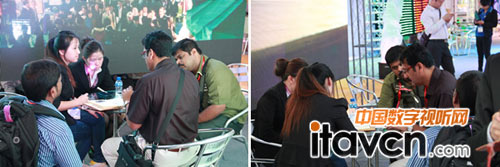 2013廣州燈光音響展康碩展沙特阿拉伯客戶現場簽約