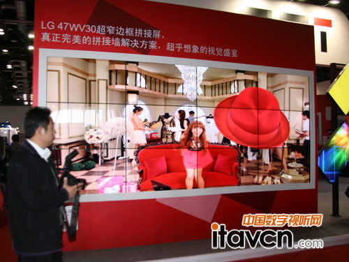Infocomm2013:LG 47WV30超窄邊框拼接屏