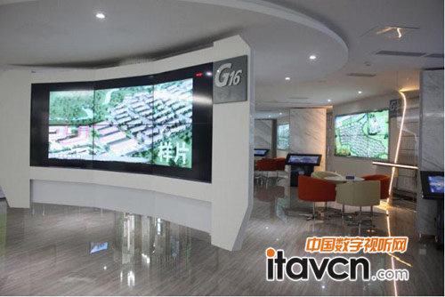 峰寧46寸液晶拼接助力重慶鋼運美爾地產