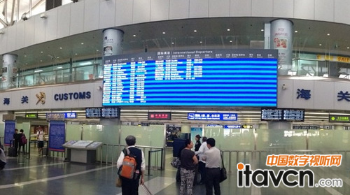 全彩LED航顯大屏正式在首都機場投用