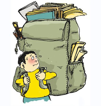 我的書包怎么越來越沉