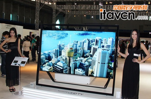 電子巨頭三星推最大屏超高清液晶電視