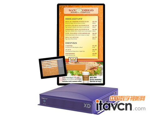 BrightSign推出XD一體化智能菜單板