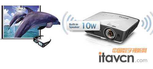 明基短焦家用投影機W770ST 投放大畫面