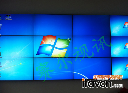 賽爾視訊3X4液晶拼接墻進(jìn)駐常州華謙電子