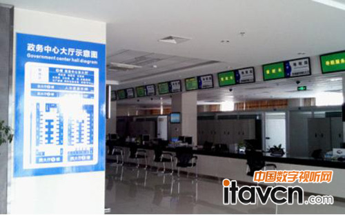 56iq E版數字標牌入駐如東政務中心