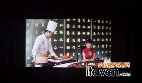 4K投影實拍,展現出高素質的影院級效果