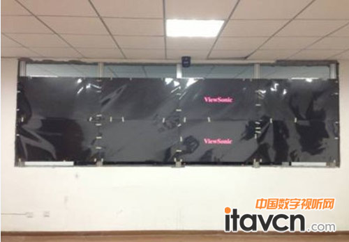 8臺(tái)優(yōu)派OP5535D組建的2x4拼接大屏