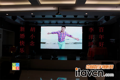 深圳光明新區公明東海明珠酒樓裝LED屏了