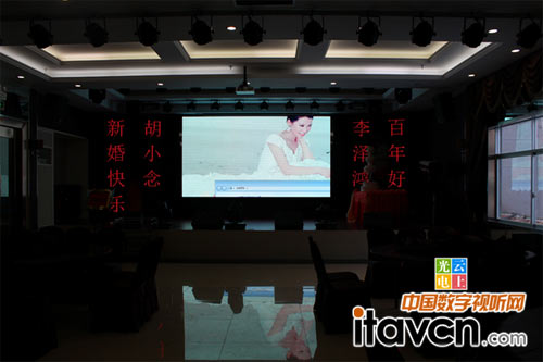 深圳光明新區公明東海明珠酒樓裝LED屏了