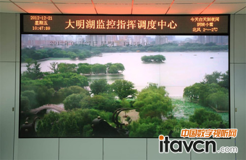 中達電通DLP大屏幕拼接顯控系統保障大明湖景區安全