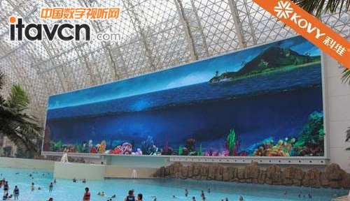 科維4080㎡巨型LED顯示屏閃耀成都環球中心海洋樂園