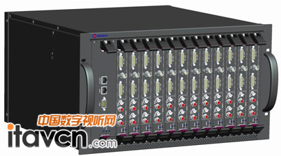 圖:銳取機架式媒體處理系統X12000錄播系統