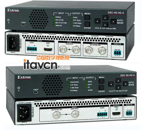 Extron 用于 3G-SDI 和 HDMI 轉換的圖像解析度轉換器