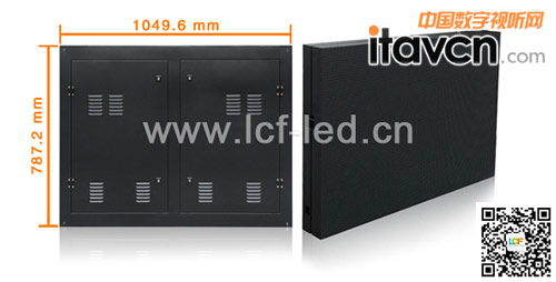 P8.2 戶外全彩三合一直插箱體實物圖片展示