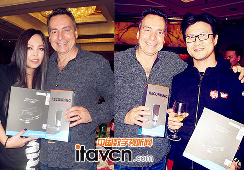 Sennheiser 大中華區總裁Marc與導師張惠妹、汪峰合影