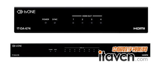 tvONE全新分配放大器1T-DA-670系列