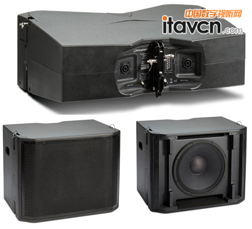 TFS-550H三分頻兩放大式全頻音箱(上)TFS-550L可吊掛單12”低音音箱(下)