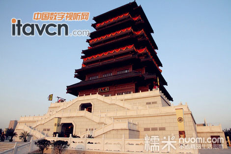 西安漢城湖大風閣外貌