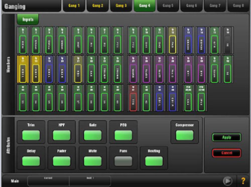 群組(Ganging)窗口