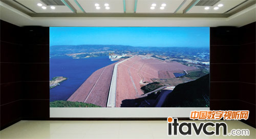 小浪底二期三維數(shù)字地圖大屏幕展示項目實拍圖