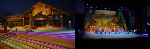 投影方面主要應(yīng)用了科視Roadie HD+35K 及Roadster S+22K-J 投影機(jī)