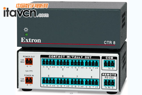 Extron推用于切換器的觸點閉合控制模塊CTR 8