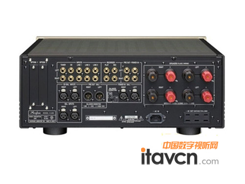 金嗓子合并式功放E-600接口展示