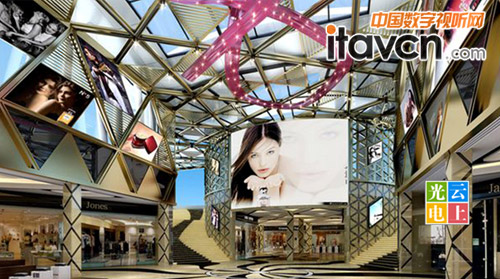 云上光電攜手昊宇實業打造精品LED造型旗艦購物廣場