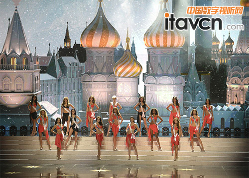 決賽現場,眾佳麗美貌與智慧的比拼